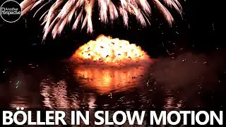 Pyrotechnik in Slow motion (Silvester Feuerwerk reversed)