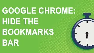 Google Chrome Tutorial: Hide Bookmarks Bar (2021)