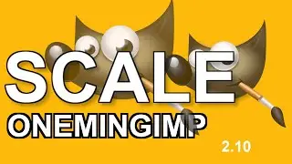 How to scale text or shapes In Gimp 2 10