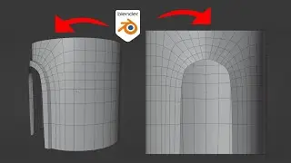 Easy 3D Arch modelling trick Blender tutorial
