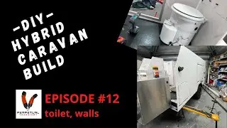 Episode #12 - Solo DIY offroad caravan build - fibreglass composite walls, composting toilet, pumps
