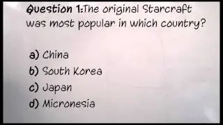 Esports Course Exam [Starcraft 2 101]