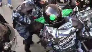 Задержание  на согласованном митинге 10.08.2019