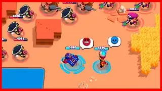 2 HACKERS vs NOOBS 😱 Brawl Stars Funny Moments & Fail & Glitches