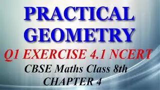 Practical Geometry - Maths Class 8th - Ex 4.1 - Q1 part 3 - Chapter 4 - NCERT - CBSE