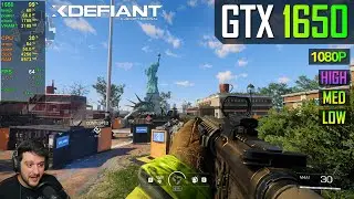 GTX 1650 - XDefiant - 1080p - Low, Medium High