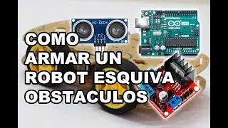 Como armar un robot casero esquiva obstaculos con arduino