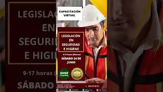 Capacitación virtual en:Legislación en Seguridad e higiene.Para más información  deja tu correo!