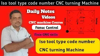 Cnc turning machine tool type code numbers || tool type code number in cnc Machine || ISO tool type