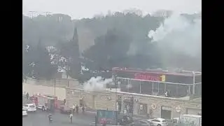 Bakıda məşhur restoran yanır