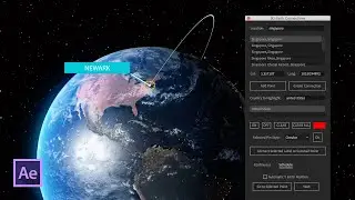 🌎Create 3D PATH ANIMATIONS Around the World🌎Adobe After Effects 2019 Tutorial