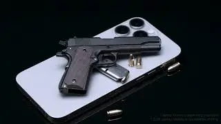 1:2 M1911 Miniature in Black #maximumarmory