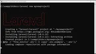 create new laravel project tutorial 2