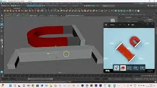 How to Make Magnet 3D model in Maya #Maya3D #cgi #3danimation #3dmodeling #MayaTutorial #3drigging