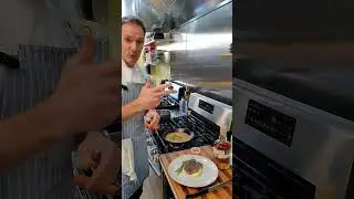 Learn to flambé in 59 seconds.  It's worth it. #sweetandsavoryclassroom #cooking #howtowinatcooking