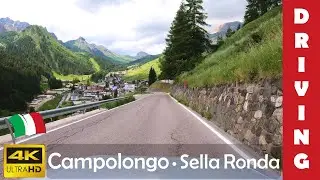 Driving in Italy 26: Passo Campolongo (Sella Ronda) 4K 60fps