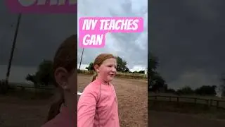 Ivy teaches Gan to ride 😮 #horse #equestrian #showjumping #horseriding #pony #horse #horselover