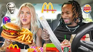 LETTING THE PERSON IN FRONT OF US DECIDE WHAT WE EAT FOR 24 HOURS!!!
