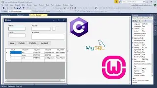 Insert, Read, Update and  Delete (CRUD) in C# with mysql | Khadem tech