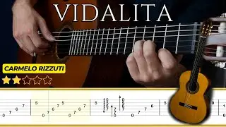 VIDALITA 🎸 Carmelo Rizzuti || Tutorial para Guitarra Clásica + TABS