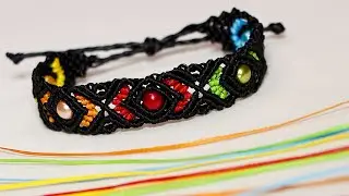 БРАСЛЕТ МАКРАМЕ. MACRAME BRACELET.
