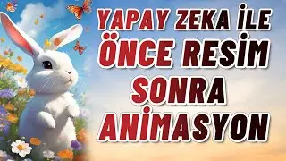 YAPAY ZEKA İLE ÖNCE METNİ GÖRSELE DÖNÜŞTÜR SONRA ANİMASYON YAP - METİNDEN GÖRSEL YAPAN YAPAY ZEKA