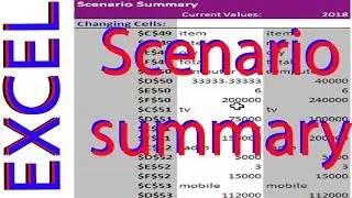 How to create Goal Seek & Scenario Summary Report by Kshedang [Nepali]