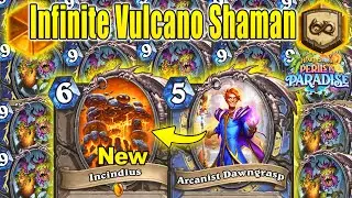 New Infinite Incindius Eruptions Shaman 3.0 Deck Goes Crazy At Perils in Paradise | Hearthstone
