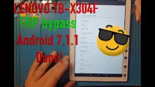 Lenovo Tab XT 304F 7 1 1 FRP( Google account) Bypass