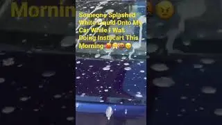 Someone Splashed My Car With White Liquid While I Was Doing Instacart This Morning 🤬😤😡😠 
