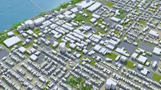 Windsor city Ontario Canada 3d model 30km