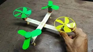 How to Make Drone At Home Easy | making drone using dc motor