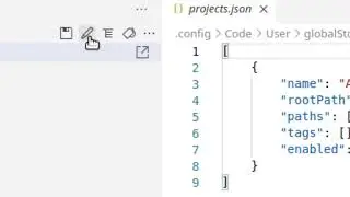 Visual Studio Code  - Project Manager Extension