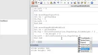 PowerPoint VBA: Move Shapes (textbox, arrow, chart, etc)