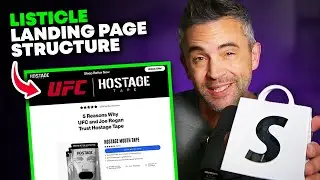 Copy Hostage Tape's 9-Figure Shopify Landing Page Design | Step-By-Step Tutorial