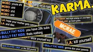 embarrassing toxic rocket league players!