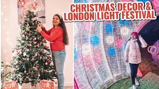 My London Life: Christmas decorations at home, Light festival in London