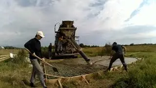 Заливка монолитной плиты 5*7