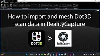 Dot3D to RealityScan | E57/PTX Import & Meshing Workflow