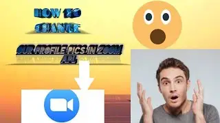 How to change yur profile picture in zoom cloud meeting app with|sl tech publication