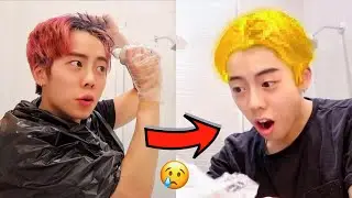 last time i am dyeing my hair.. *rip my hair*