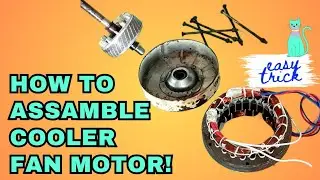 कूलर कि मोटर को कैसे assamble करें | How to repair cooler motor at home