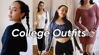 cute + easy college outfit ideas | Uni vlog🧸📓