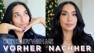 GET READY WITH ME ♡ Christmas Dinner GLAM | Haarstyling & Makeup Tutorial  | Lamiya Slimani