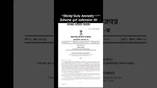 Stamp Duty Abhay Yojana 2023 Got extension till 30th June 2024 #cooperativesociety #property