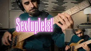 Sextuplets on BASS sound 🔥! #bass #viralvideo #jazz #bassist #solo #beautiful #shorts #rhythm #feel