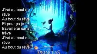 La princesse et la grenouille *Au bout du rêve* (paroles)