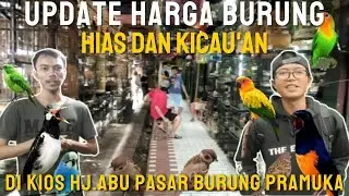 UPDATE HARGA BURUNG KICAU DAN BURUNG HIAS || DI KIOS HAJI ABU PASAR BURUNG PRAMUKA...