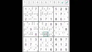 Today's (10/24/24) Hard Sudoku Puzzle