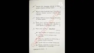 Gender, School and Society and Creating an Inclusive School B.Ed 3rd Sem Dibrugarh University Paper